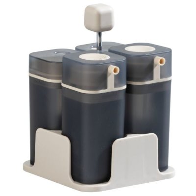 Magnetisk bordsett (Salt, Pepper, Olje, Eddik