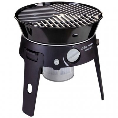 Grillen har en grillplate.