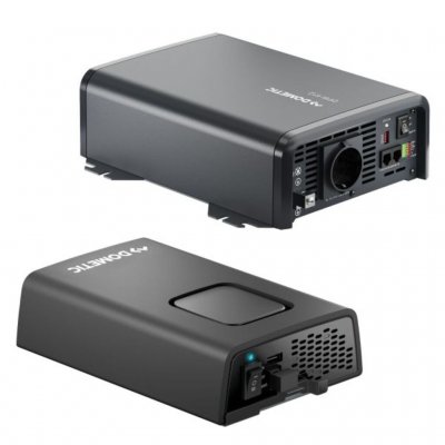 For- og bakside av Dometic DPSI-inverteren.