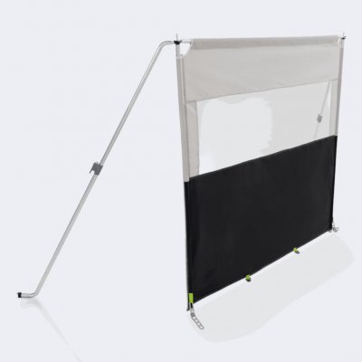 Dometic Pro Windbreak 1 vindskjerm for campingvogn og bobil med vindu og toppstang.