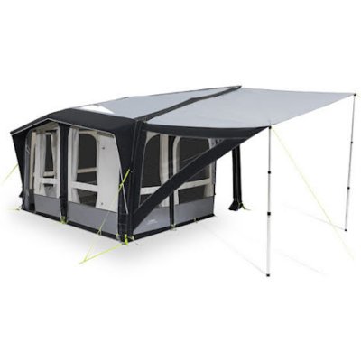 Dometic Side Wing soltak på vänster sida förtältet.