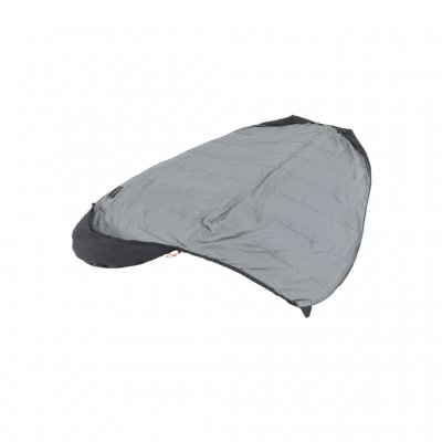 Soveposen kan åpnes helt og brukes som en dyne.