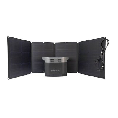 EcoFlow 110W Solpanel utvikt med Eco Flow Delta 1300 Power Station