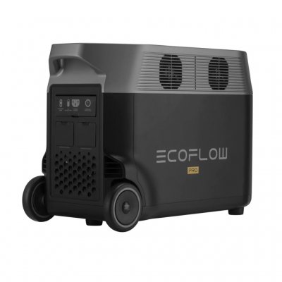 EcoFlow Delta Pro har hjul för en enklare transport.