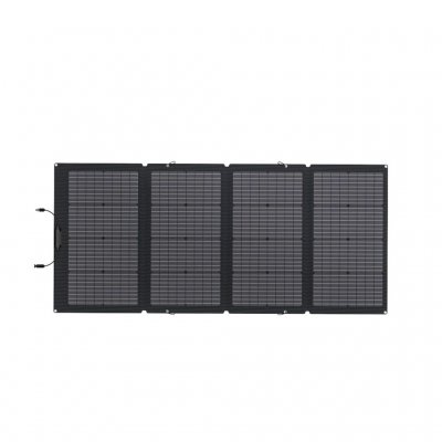 Tålig stor solpanel på 220W som ger en effektiv laddning av din EcoFlow Power Station även vid sämre väder.