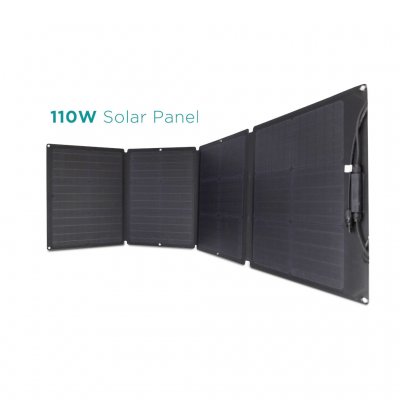 EcoFlow 110W Solpanel framifrån