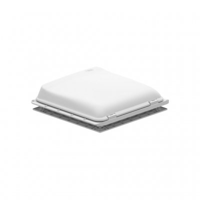 Fiamma Vent taklucka helt i vit i stängt läge.