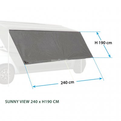 Brunner Sunny View Solbeskyttelse 240 cm - Outlet
