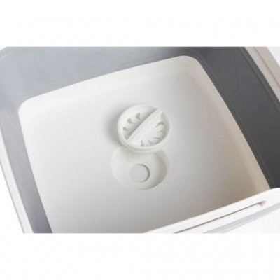 Inbyggt avlopp med propp