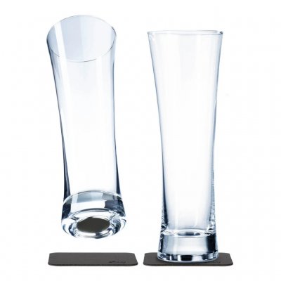 Silwy Magnetiska Ölglas i kristall (2-pack)