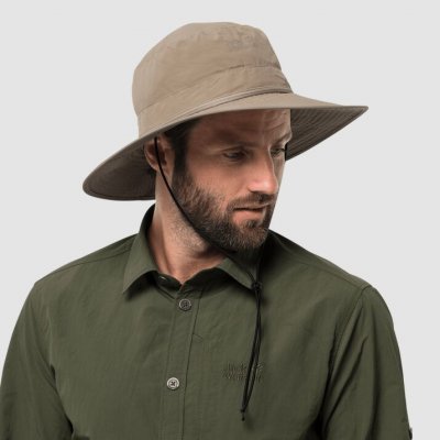 Solhatt med myggnät med justerbar hak-rem från Jack Wolfskin