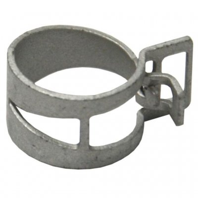 Forspent fjærbåndklemme for vannledninger i campingvogn og bobil.