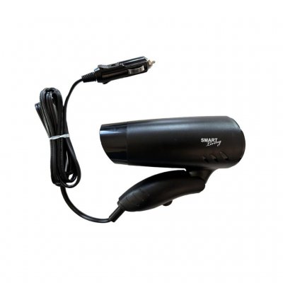 Smart Living 12V reisehårføner i sammenfoldet stilling.