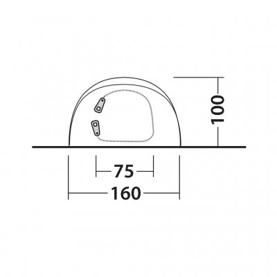 Høyde Outwell Nexion 2 Ocean.