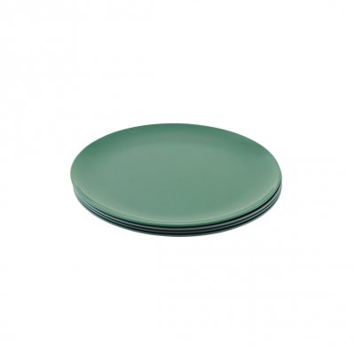 Fyra deserttallrikar i Melamine