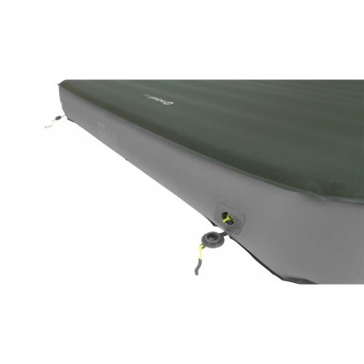 Doble FHF-ventiler (Flat High Flow) gir rask oppblåsing og enkel tømming av madrassen.