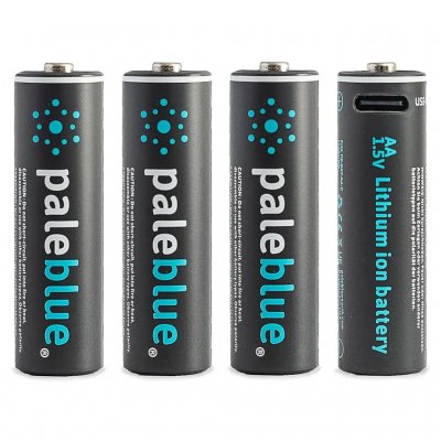 Paleblue AA USB-C laddningsbara batterier