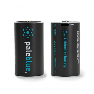 Pale blue D USB-C laddningsbara batterier