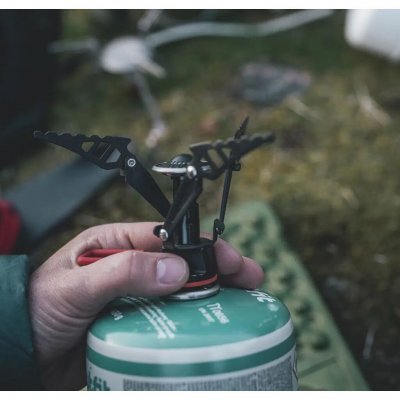 Bærbart og lett gasskjøkken som skrus direkte på gassboksen