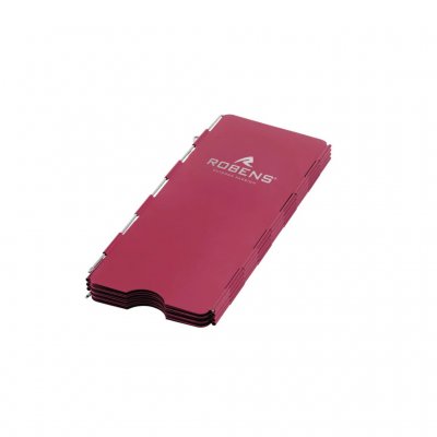 Et sammenleggbart vindskjerm for gassbrenner.