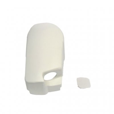 Thule Omnistor 8000 med motor ändkåpa vänster sida beige-vit