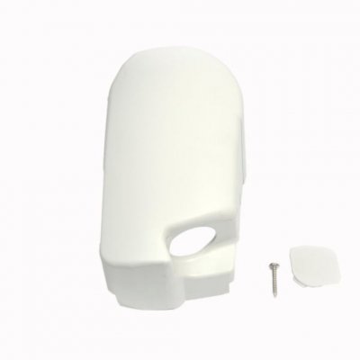 Thule Omnistor 8000 med motor ändkåpa vänster sida vit