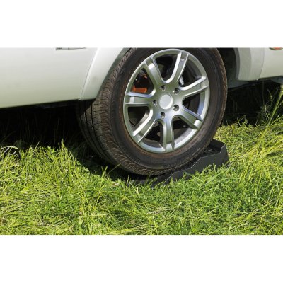 Nivåklossarna är enkla att köra upp på