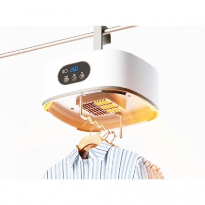 Takket være innebygd timer og fjernkontroll har du full kontroll over tørkingen – selv på avstand.