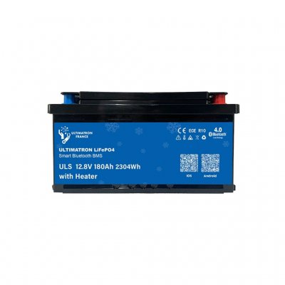 180 Ah litiumbatteri for campingvogn og bobil med innebygd varmesystem og Bluetooth-tilkobling. Kan parallellkobles.