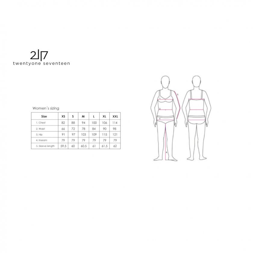 2117 Størrelsesguide Herre